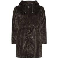 Yours Women's Faux Fur Fleece in Chocolate | Size: 20