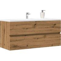 Berkfield Home Sink Cabinet Artisan Oak 100x38.5x45 cm Engineered Wood in Brown