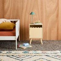 sweeek Children's bedside table, wood decor, 1 door in Beige