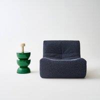 sweeek Coffee table, side table, bedside table, metal with glossy finish in Dark Green