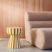 sweeek Side table, coffee table, bedside table, enamelled steel two-tone in Yellow