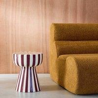 sweeek Side table, coffee table, bedside table, enamelled steel two-tone in Purple