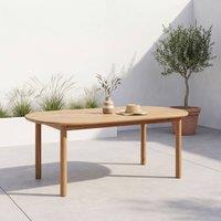 sweeek Acacia wood garden table for 6 people in Beige