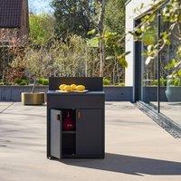 sweeek Outdoor steel kitchen 2 doors L80cm in Black
