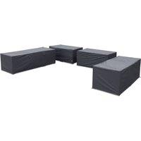 sweeek Protective covers for Tripoli & Verona garden sofa set in Dark Grey