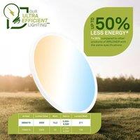 BRILONER White LED Ceiling Light Round Slim Panel Lamp Ultra Efficient 420mm