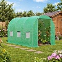 STILVORA Walk-in Greenhouse 3 x 2 m with Steel Frame in Green