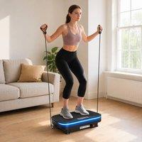 STILVORA Vibration Plate with Bluetooth & 99 Speeds in Black