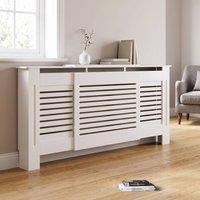 STILVORA Radiator Cover with Extendable Length White