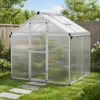 STILVORA Greenhouse with Retractable Canopy & Curtains in Clear