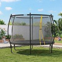 STILVORA 8ft Trampoline with Safety Net in Black