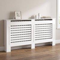 STILVORA Radiator Cover with Shelf in White