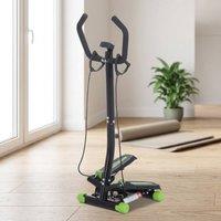 STILVORA Twist Stepper with Resistance Bands in Black
