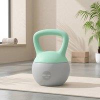STILVORA 10 kg Kettlebell Set with Non-Slip Handle in Grey