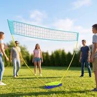 STILVORA Adjustable Badminton & Volleyball Net Set