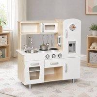 STILVORA Children's Toy Kitchen with Storage White