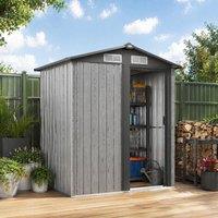STILVORA Garden Storage Shed with Sliding Door in Grey