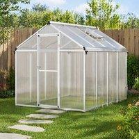 STILVORA Walk-In Greenhouse with Roof Vent & Lockable Door in Clear