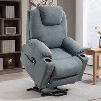 STILVORA Electric Recliner Armchair with Heat & Massage in Grey