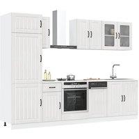 Berkfield Home 8 Piece Kitchen Cabinet Set Kalmar High Gloss White Engineered Wood