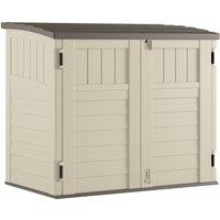 Rowlinsons Stow-Away Store with Assembly - Resin - L83 x W135 x H116 cm - Vanilla in Beige