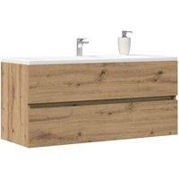 Berkfield Home Sink Cabinet Artisan Oak 100x38.5x45 cm Engineered Wood in Brown