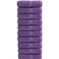 Berkfield Home Premium Soap Towels SOLUND 10 pcs Purple 30x30 cm 600 gsm