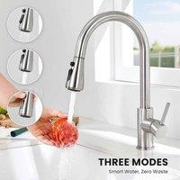 Kelvenix Sliver Pull Out Kitchen Tap Stainless Steel Kitchen in Silver | Size: 10000mm x 520mm