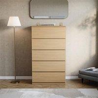 PAWNORA 5 Drawer Chest of Drawers pine in Natural