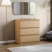 PAWNORA 3 Drawer Chest of Drawers PINE in Natural