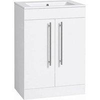 PAWNORA 600mm White Bathroom Vanity Unit