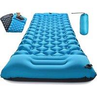 NESTLUNE Self-Inflating Sleeping Mat Outdoor Inflatable Camping Mat in Blue