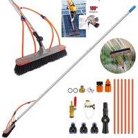 NESTLUNE 24ft Window cleaning Pole Water Fed Telescopic Hose in Silver | Size: 100 cm x 15 cm