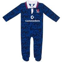 Chelsea FC Baby Sleepsuit Retro 1992 Kit in Royal | Size: 6-9 m