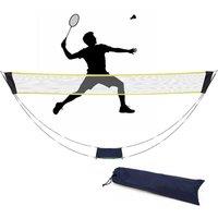 EONLION Badminton Net Portable Foldablefor Badminton in Black | Size: 0-12 m