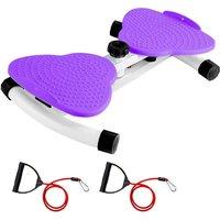 YnysTec Waist Twisting Disc Balance Board Abdominal Exercise Trainer in Purple | Size: 48-52 cm