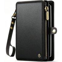 Lovii Multifunctional RFID Blocking Passport Holder Wallet Magnetic Black