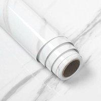 PAWNORA Marble Wallpaper Self Adhesive 60cm*5M in White