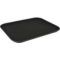 PAWNORA Rectangular Non-Slip Serving Tray in Black