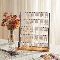 EONLION 5 Tier Jewelry Display Rack, 38cm Tabletop Stand in Black | Size: 500mm