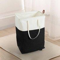 Kelvenix 75L Rolling Laundry Basket Dirty Washing Clothes Storage in Black | Size: 0.6m2
