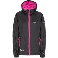 Trespass Women's Qikpac Packaway Waterproof Jacket in Black | Size: 3XL