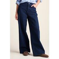 TOG24 Women's 'Harriet' High Rise Wide Leg Jeans in Dark Indigo | Size: 10