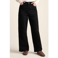 TOG24 Women's 'Harriet' High Rise Wide Leg Jeans in Black | Size: 12