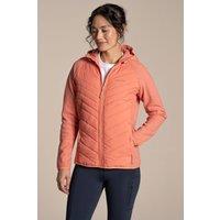 Craghoppers Women's Zayas II Hybrid Water-Repellent Jacket in Coral | Size: 14