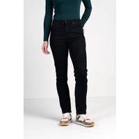 Kettlewell Women's Darla Comfort Straight Leg Jeans in True Black | Size: 12