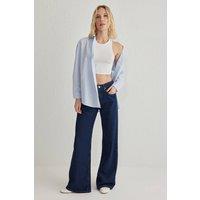 WOVCOR Women's Regular Fit Long Sleeve Shirt in Blue | Size: 14