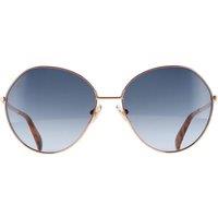 Max Mara Women's Round Gold Blue Gradient MM0096
