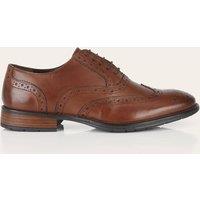 CATESBY ENGLAND Men's FAXTON Leather Brogue Oxford Shoes in Brown | Size: 8