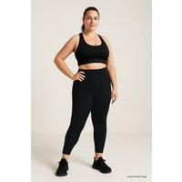 Tommy Life Women's High Waist Pocket Leggings in Black | Size: XL